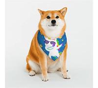 Cool Unicorn Star Golden Dog Bandanas, écharpe Triangulaire réversible pour garçon et Fille, Bandana pour Petits, Moyens, Grands et très Grands Chiens de Taille Moyenne