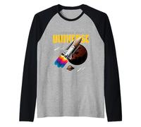 Cool Universe Space Shuttle Illustration Graphic Designs Manche Raglan