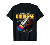 Cool Universe Space Shuttle Illustration Graphic Designs T-Shirt