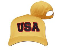Cool USA American Flag Embroidered Adjustable Hip Hop Hat for Men Women's,Black