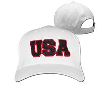 Cool USA American Flag Embroidered Adjustable Hip Hop Hat for Men Women's,Black