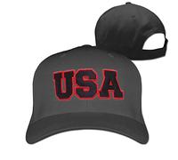 Cool USA American Flag Embroidered Adjustable Hip Hop Hat for Men Women's,Black