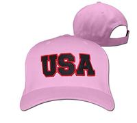 Cool USA American Flag Embroidered Adjustable Hip Hop Hat for Men Women's,Black