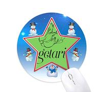 cool végétarien bonhomme de neige, tapis de souris série star mat
