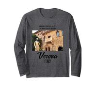 Cool Verona Italy The Romeo & Juliet Illustration Graphic Manche Longue