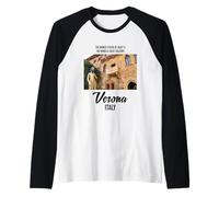 Cool Verona Italy The Romeo & Juliet Illustration Graphic Manche Raglan