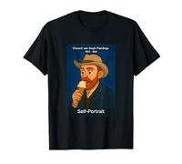 Cool Vincent Van Gogh Painting Eats Ice Cream Anime Arts T-Shirt