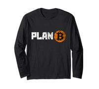 Cool Vintage Bitcoin Cryptocurrency Plan B, Bitcoin Graphic Manche Longue