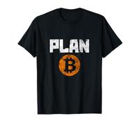 Cool Vintage Bitcoin Outfit Cryptocurrency Plan B Graphic T-Shirt