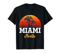 Cool Vintage Miami Beach Skyline I Love Miami Florida, Miami T-Shirt