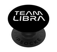 Cool White Font: Team Libra Zodiac Astrological Sign PopSockets PopGrip Adhésif