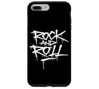 Cool Wild Rock and Roll Typography Graffiti Style Music Art Coque pour iPhone 7 Plus/8 Plus