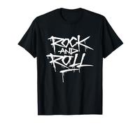 Cool Wild Rock and Roll Typography Graffiti Style Music Art T-Shirt