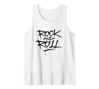 Cool Wild Rock and Roll Typography Graffiti Style Music Débardeur