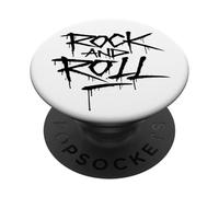 Cool Wild Rock and Roll Typography Graffiti Style Music PopSockets PopGrip Adhésif