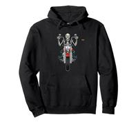Cool Wild Skelton Riding Motor Bike Illustration Graphic Sweat à Capuche