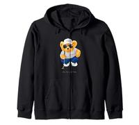 Cool Wild Teddy Bear Playing Golf Style Illustration Graphic Sweat à Capuche