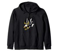 Cool Wild USA Eagle Hunting Illustration Graphic Designs Sweat à Capuche