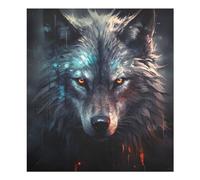 Cool Wolf Aimant de lave-vaisselle étanche pour réfrigérateur, armoire, décoration d'intérieur, décoration de cuisine, 58,4 x 66 cm