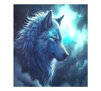 Cool Wolf Aimant de lave-vaisselle étanche pour réfrigérateur, armoire, décoration d'intérieur, décoration de cuisine, 58,4 x 66 cm