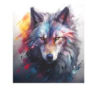 Cool Wolf Aimant de lave-vaisselle étanche pour réfrigérateur, armoire, décoration d'intérieur, décoration de cuisine, 58,4 x 66 cm