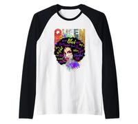 Cool Women Black Educated Melanin Queen Girl Graphic Design Manche Raglan