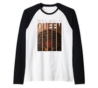 Cool Women Girls Black Melanin Queen Magic, Melanin Queen Manche Raglan