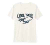 Cool Your Jets Funny Airplane T-Shirt Haut de Gamme