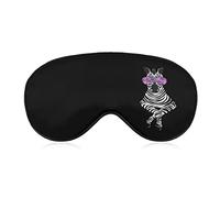 Cool Zebra Sleep Eye Mask Soft Eye Covers Blocking Lights Bandeau avec sangle réglable pour la sieste de voyage