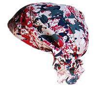 Cool4 Foulard d'été bandana plage mer bonnet soleil protection solaire bonnet chimio casquette A04, Motif abstrait naturel rouge olive, 56-58