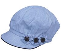 Cool4 SBB06 Bonnet en lin Bleu clair à fleurs Taille M