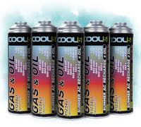 COOL5 2 en 1-5 x remplacement de réfrigérant R1234yf avec huile pour climatisation pour voiture 2016-5 BOUCHON + nettoyant universel 500 ml
