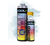 COOL5 5 en 1 - Kit de Réparation Climatisation AC Remplacer R134a Recharge Climatisation pour Voiture 1995-2016 + Bombe Rafraîchissante + Nettoyant Universel 500ml