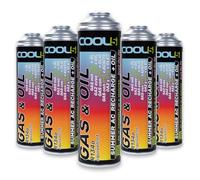 Cool5 Lot de 5 Kits de réparation de climatisation - Remplacement du réfrigérant par de l'huile pour Voitures 1995-2016 - Haute efficacité
