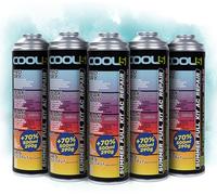 COOL5 5in1-5 x kit de réparation de climatisation, AC, remplacement du réfrigérant R1234yf, pour la recharge de climatisation pour les voitures après 2016-5 BOX + Nettoyant universel 500ml