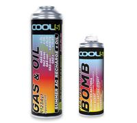 Cool5 Summer AC Recharge + huile - Réfrigérant avec huile - R1234YF - Gaz de rechange pour climatisation de voiture - Pour voitures à partir de 2017 - 290 g net + bombe rafraîchissante