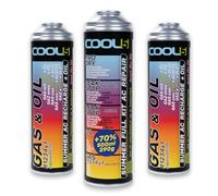 Cool5 Summer Full KIT AC 5 en 1 + 2 boîtes de recharge Summer AC + huile - Réfrigérant et vidange - Gaz (R1234yf), huile de climatisation pour voitures à partir de 2017 - Grand paquet 290 g net