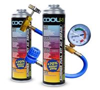 Cool5, Remplacement r134a, Produit d'étanchéité, réfrigérant, Recharge de climatisation de Voiture, équivalent 760g, 2 boîtes, 5 en 1, 290g