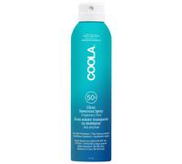COOLA Spray Solaire Corps SPF50 sans Parfum 177 ml, Protection Haute performance + éco-responsable, Testé sous contrôle dermatologique, Adapté aux peaux sensibles + résistant à l'eau