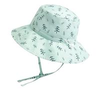 Coolable Chapeau de Soleil Bébé Garçon et Fille - Bob de Plage Anti-UV à Bord Large - Chapeau de Coton Réglable d'Été pour Enfants UPF 50+ - Boisé 4-6 Ans