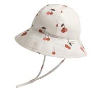Coolable Chapeau de Soleil Bébé Garçon et Fille - Bob de Plage Anti-UV à Bord Large - Chapeau d'Été en Coton Réglable pour Enfants UPF 50+ - Cerise 2-4 Ans