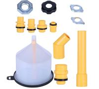 Coolant Bleeder Kit, 15 Pieces Spill Proof Coolant Burping Funnel Kit, PP Cooling System Supplies, Ideal for RV, Tank Travel, Brake Fluid, Motorcycle, Windshield Washer