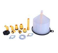 Coolant Flush Kit, 15-Piece Radiator Funnel Set, Spill-Proof Cooling System Supplies with Effortless Flow Control for RV, Motorcycle, Brake Fluid, Windshield Washer, and Travel Tank