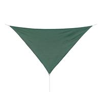 Coolaroo Coolhaven Shade Sail Kit - 95% UV Block Breathable Outdoor Sun Shade with Stainless Steel Hardware for Patio, Deck, Garden, Or Pool, 18 ft Triangle, Heritage Green