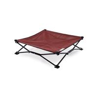 Coolaroo on The Go Lit surélevé, rafraîchissant pour Chien, Portable pour Voyage et Camping - Pliable pour Rangement - Taille M - Brique