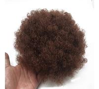 Coolbers 8 pouces Clip de queue de cheval Afro Kinky Curly Poundtail Synthétiques Afro Puff Drawstring dans les extensions de cheveux (Grand 8 pouces, 33)