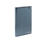 CoolBox Boîtier Disque Dur 2,5", USB3.0 vers SATA III, 5 Gbps, Support UASP, pour SSD/HDD SATA I/II/III, Montage Simple sans Outils, Aluminium, Gris