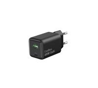 CoolBox Chargeur USB C 35 W GAN, chargeur de charge rapide avec USB-C et USB-A, Power Delivery PPS et Quick Charge 3.0, 2 ports, compatible avec iPhone 17/16/15, Samsung Galaxy, Xiaomi et Pixel