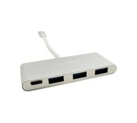 CoolBox COO-HUC3U3PD hub & concentrateur USB 3.0 (3.1 Gen 1) Type-C 5000 Mbit/s Aluminium - Hubs & concentrateurs (USB 3.0 (3.1 Gen 1) Type-C, USB 3.0 (3.1 Gen 1) Type-A,USB 3.0 (3.1 Gen 1) Type-C, 5000 Mbit/s, Aluminium, Aluminium, USB)