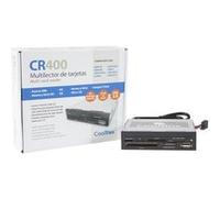 CoolBox CR-400V2 - Lecteur de carte - 38 en 1 - 3,5 po (CF I, CF II, MS, MS PRO, Microdrive, MMC, SD, MS Duo, xD, RS-MMC, microSD, SDHC, MS Micro, microSDHC) - USB 2.0 Noir G